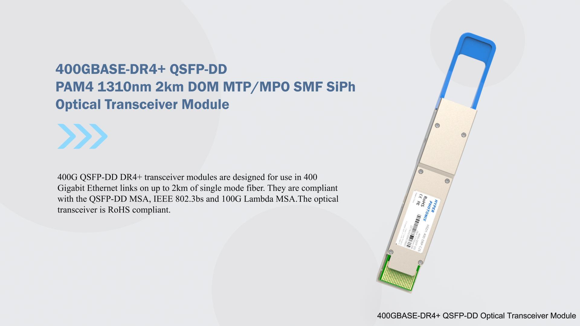 400g qsfp dd dr4 pluggable optical transceiver